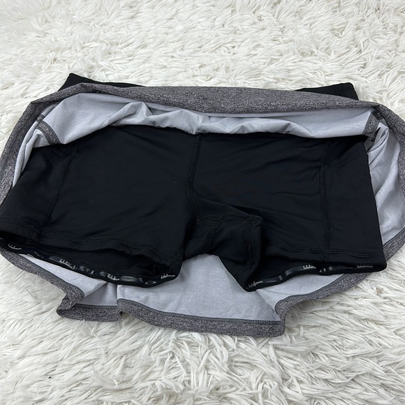 Lululemon Pace Rival Skirt (Regular) *No Panels 13" Heather Lux Multi Black - Picture 4 of 7